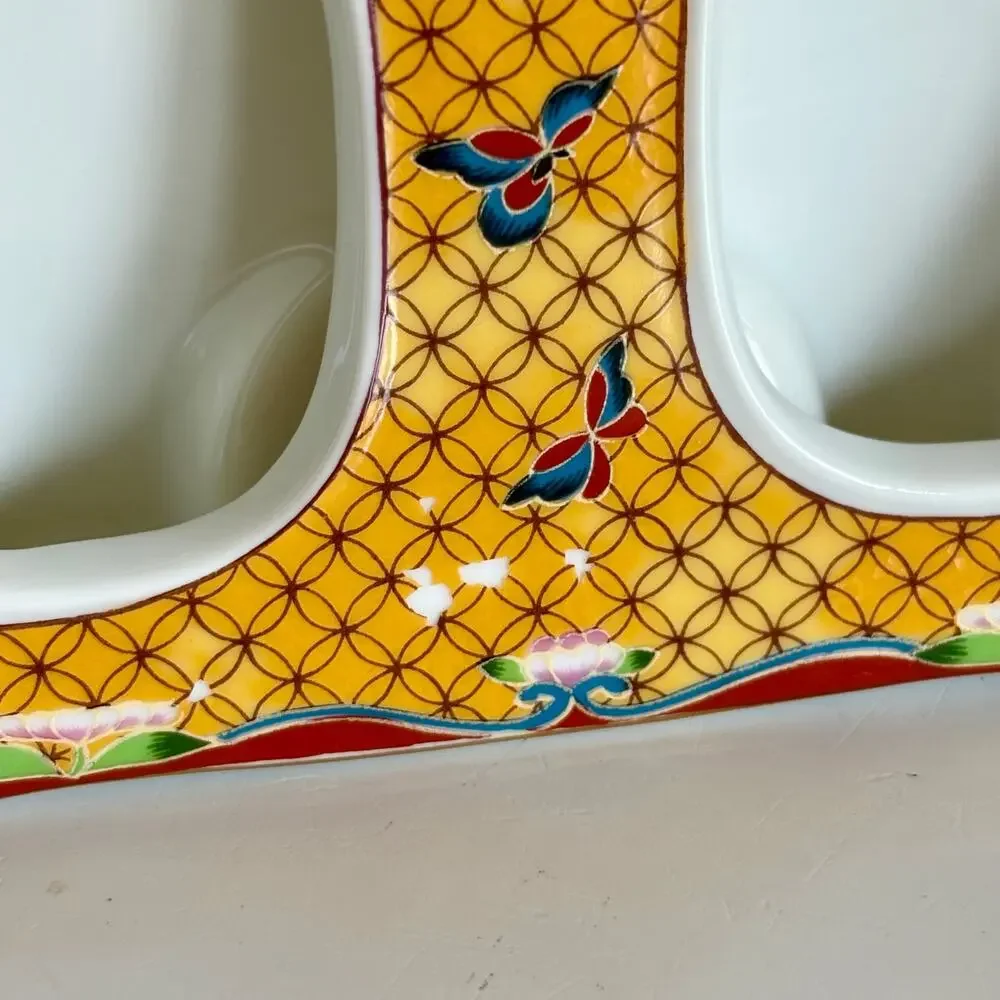 Vintage Takahashi San Francisco Double Picture Frame, Japan Cloisonne
